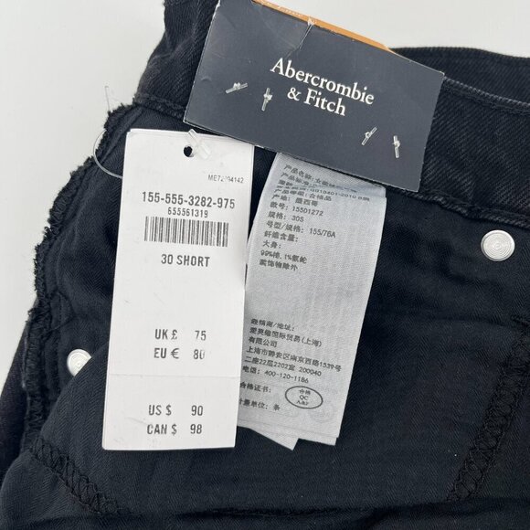 Abercrombie & Fitch Curve Love Ultra High Rise 90s Straight Jean Size 30/10S NWT - Picture 10 of 12
